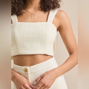 Altard State Elle Tweed Bow Top